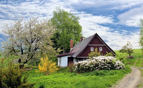 Terrain d'une maison usinée