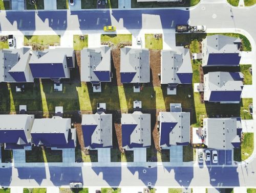 Neighbourhood seen from above