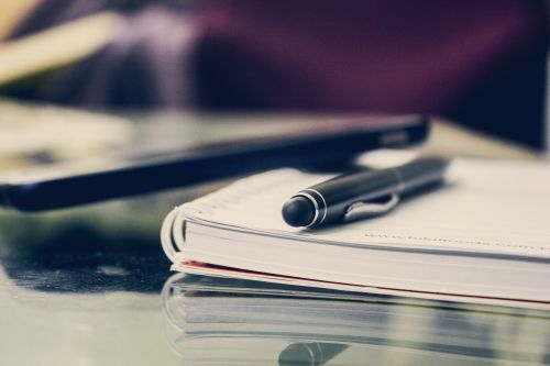 Notebook and a pen
