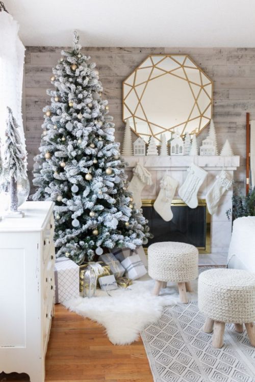 White christmas decor