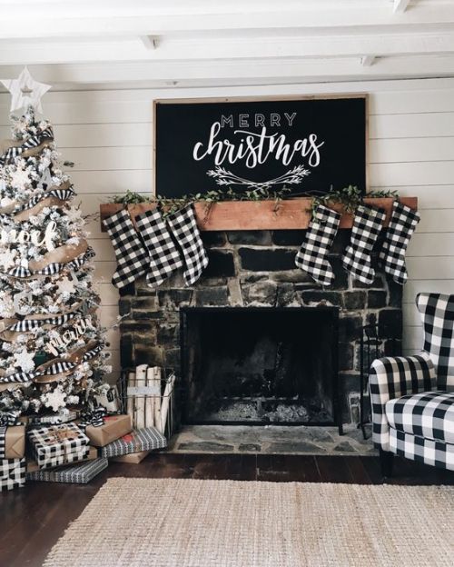 Black christmas decor