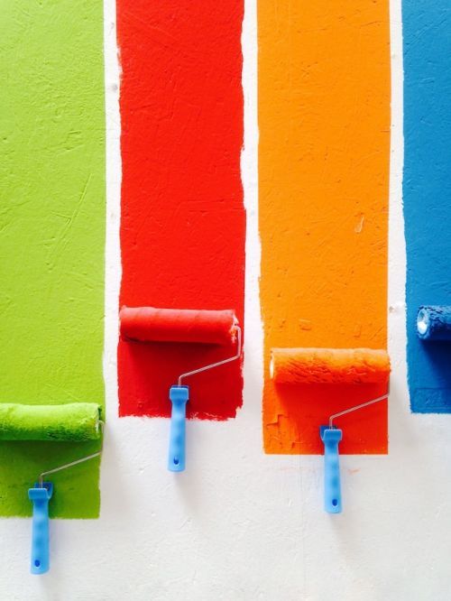 Paint on a wall