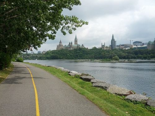 Distant view of the city of Gatineau