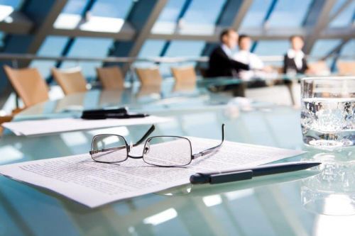 Glasses on a table